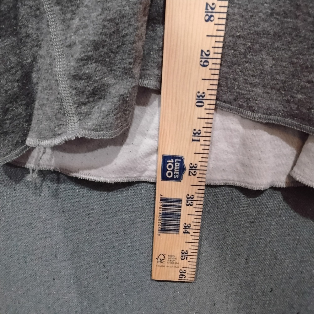 LL Bean Men 2XL Tall Grey Wool Blend Double Layer Henley Long Sleeve Shirt 02038 - Picture 7 of 8